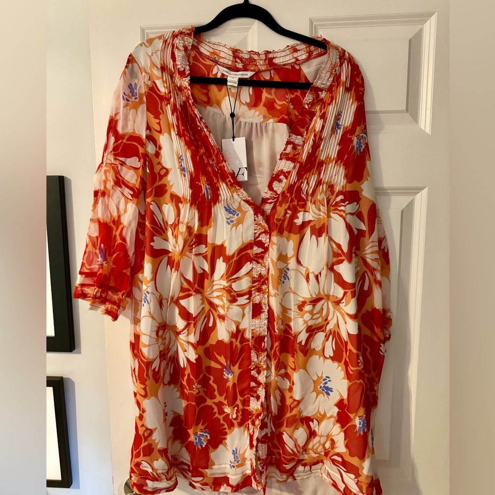 DVF resort wear cover up - size 10 -New with Tags